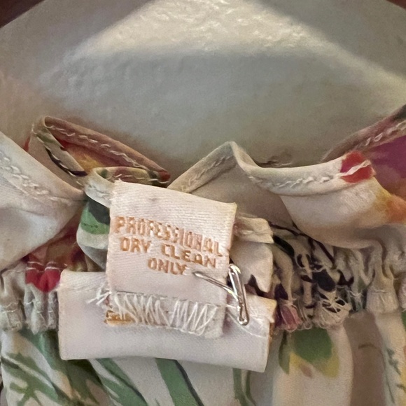 Plenty By Tracy Reese Floral 100% Silk Dress W/ Tie Top-- Size 4 - Picture 7 of 7